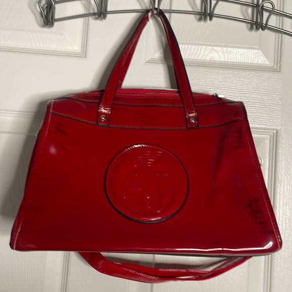 Vintage Giorgio Armani Jeans Patent leather handbag
